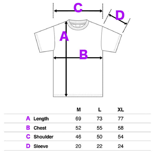 PURPLE "FOCUSED" TEE